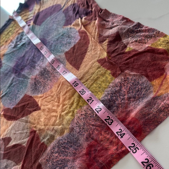 SPARKLE & FADE SIZE L~THIN LITE TEE HAWAIIAN T-SHIRT MAROON ORANGE FESTIVAL TOP - Picture 5 of 7